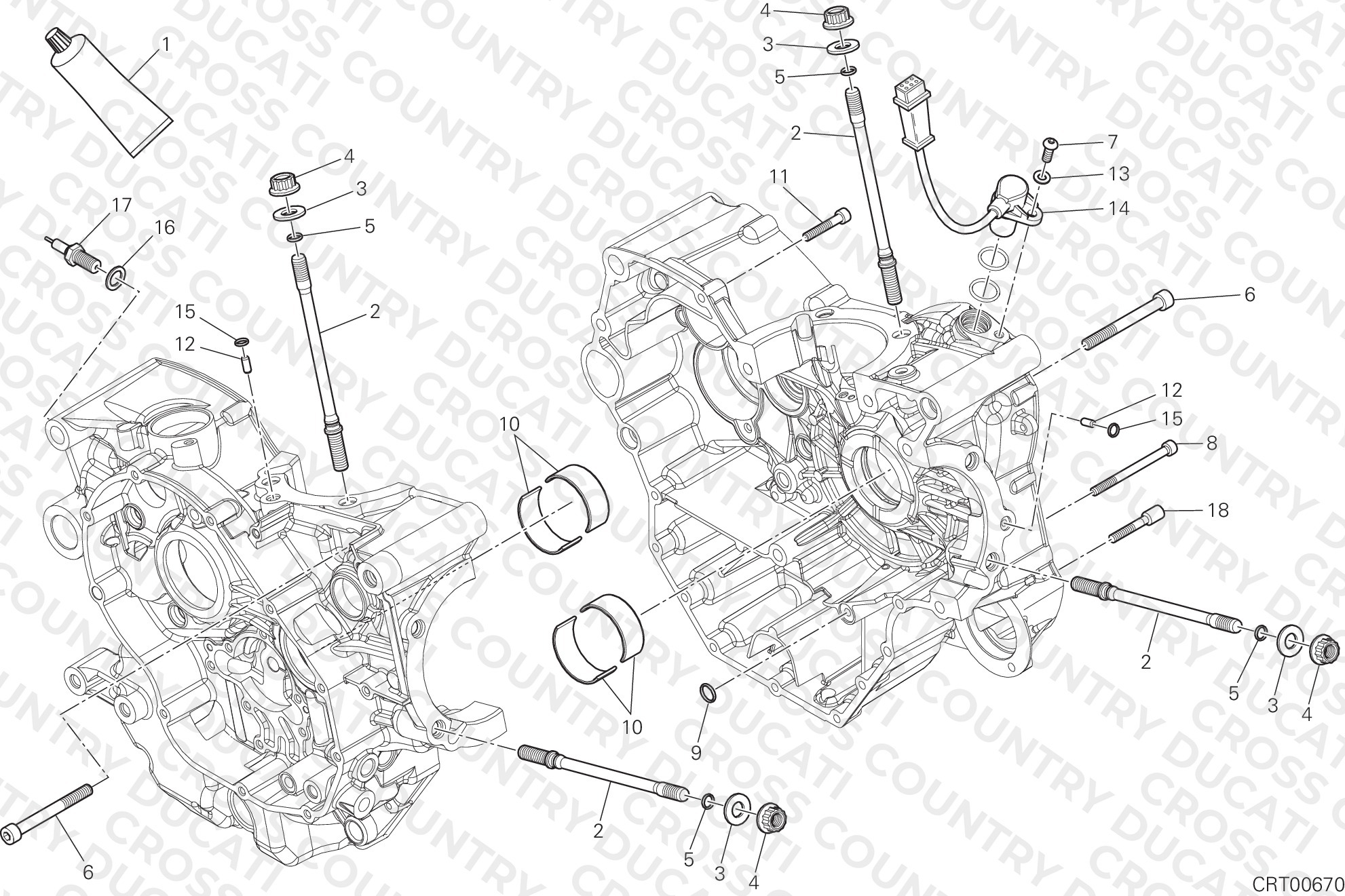 Half-Crankcases Pair
