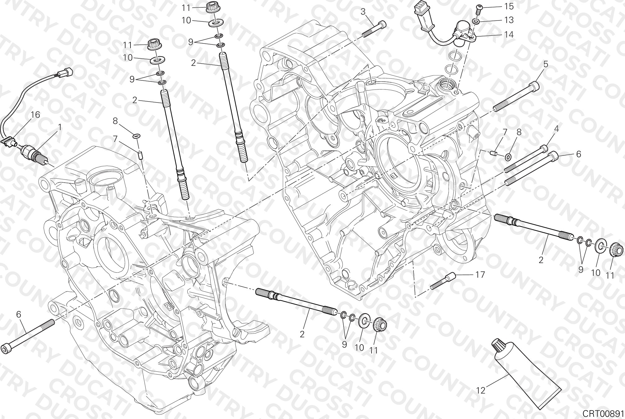 Half-Crankcases Pair
