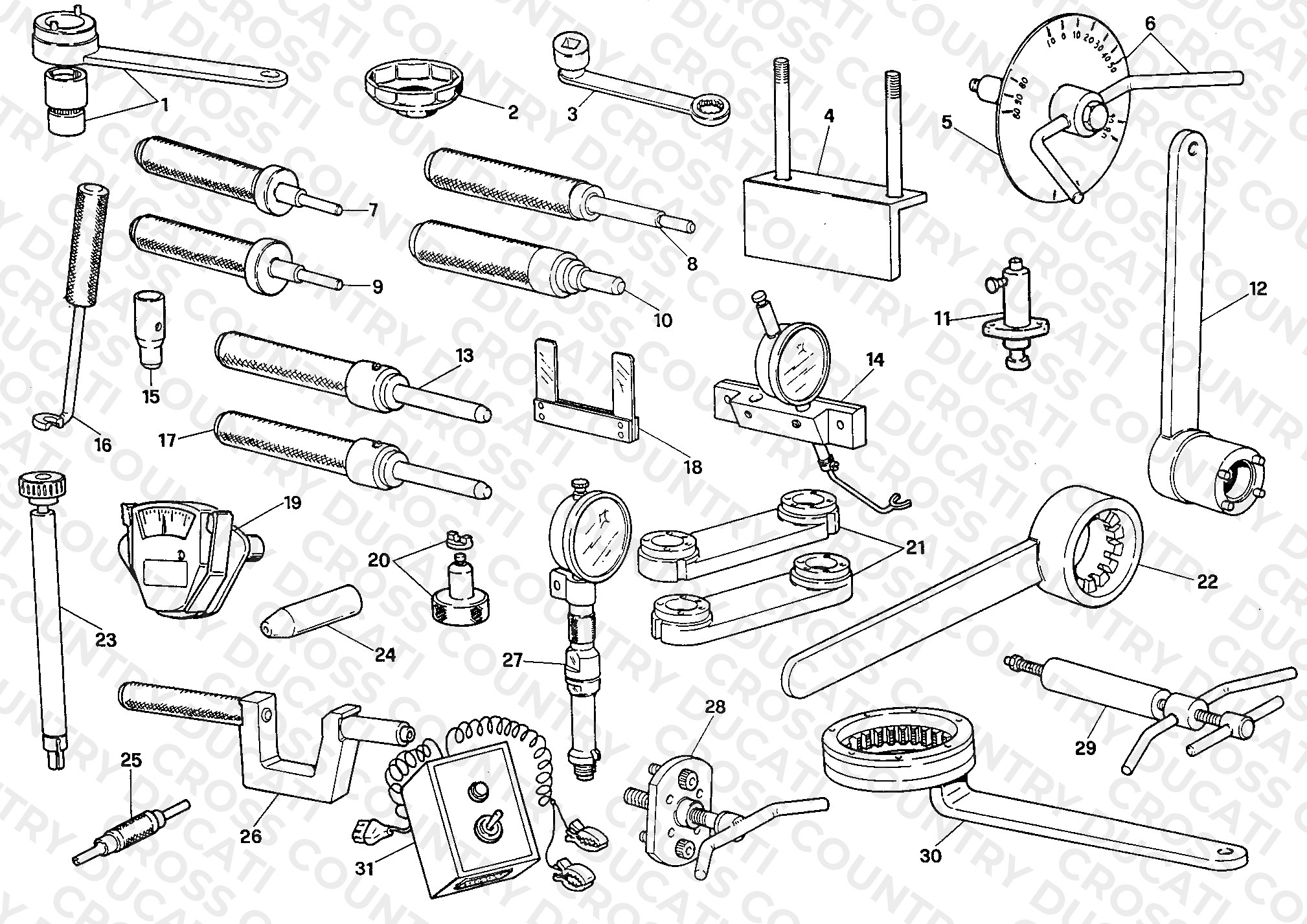 Workshop Service Tools, Engine