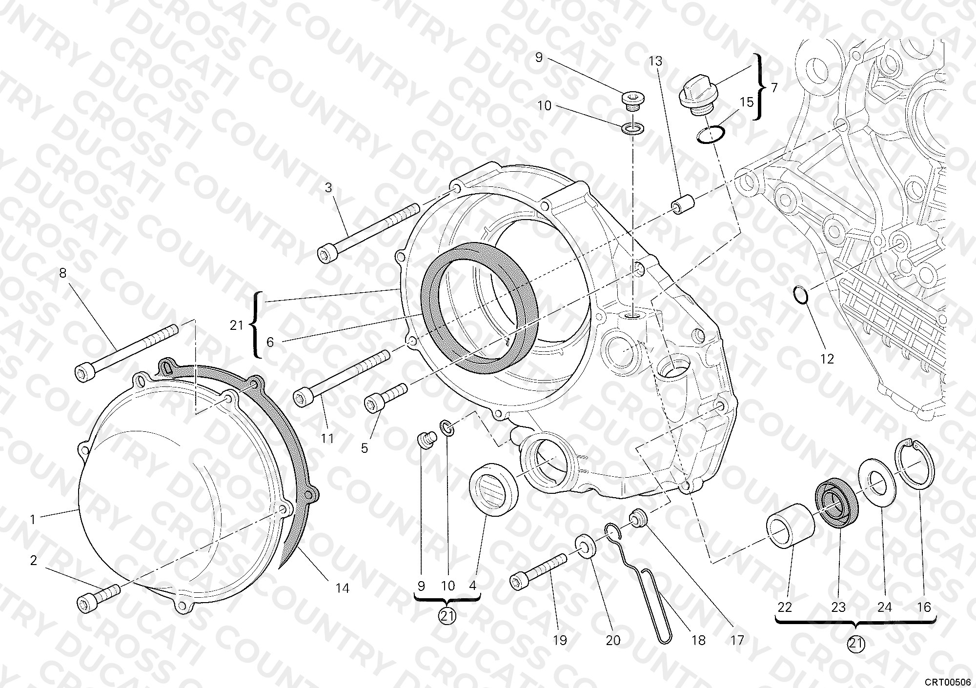 Clutch Cover, Outer