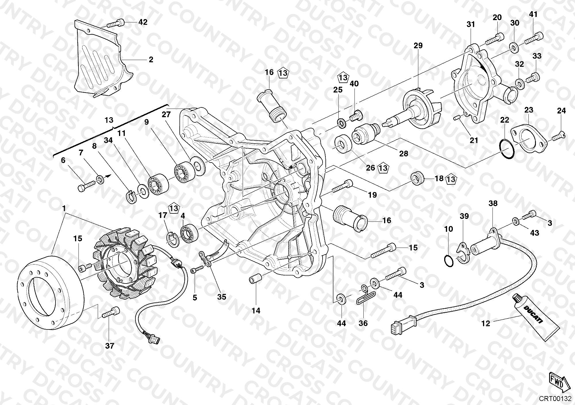 Generator Cover - Water Pump