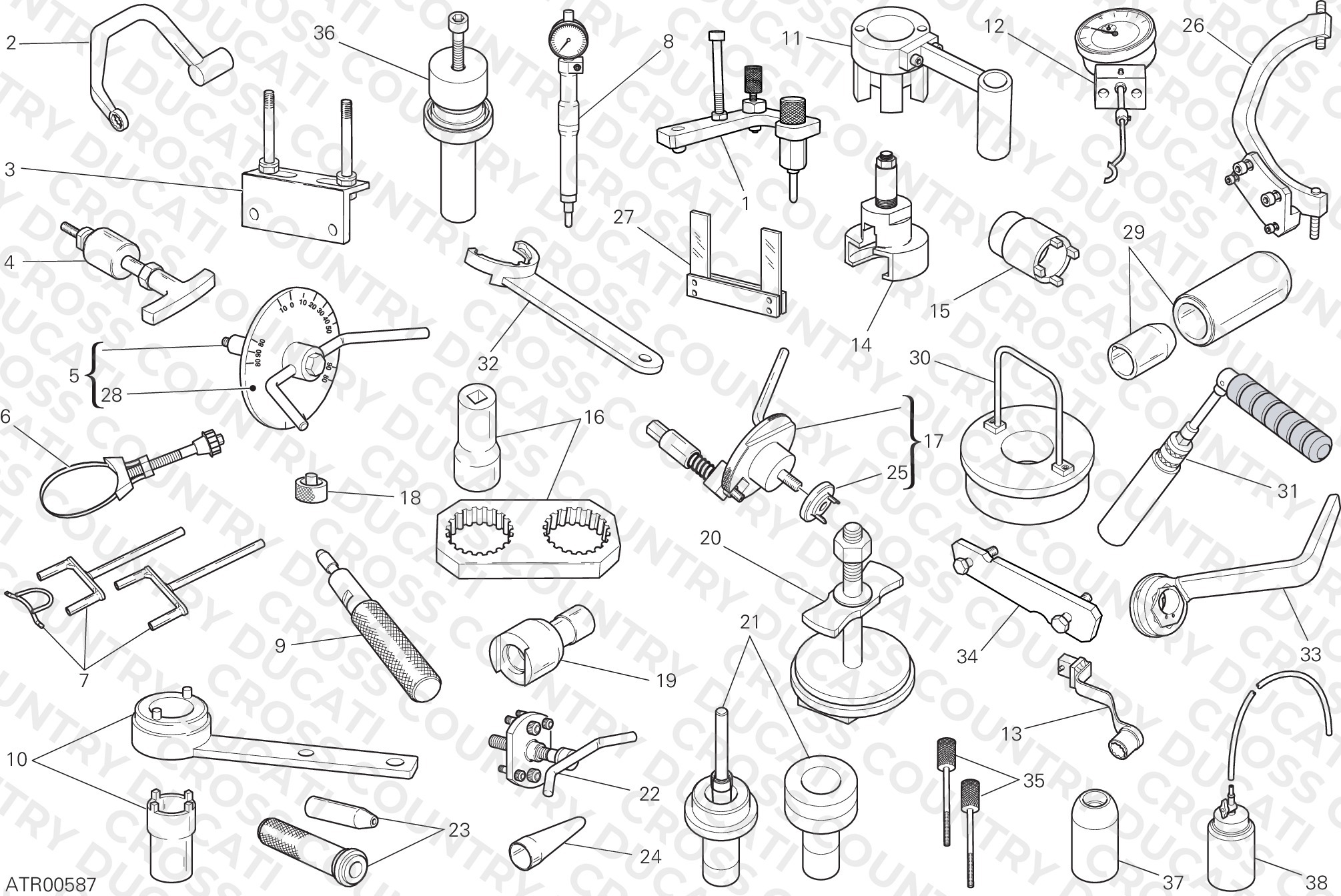 Workshop Service Tools, Engine