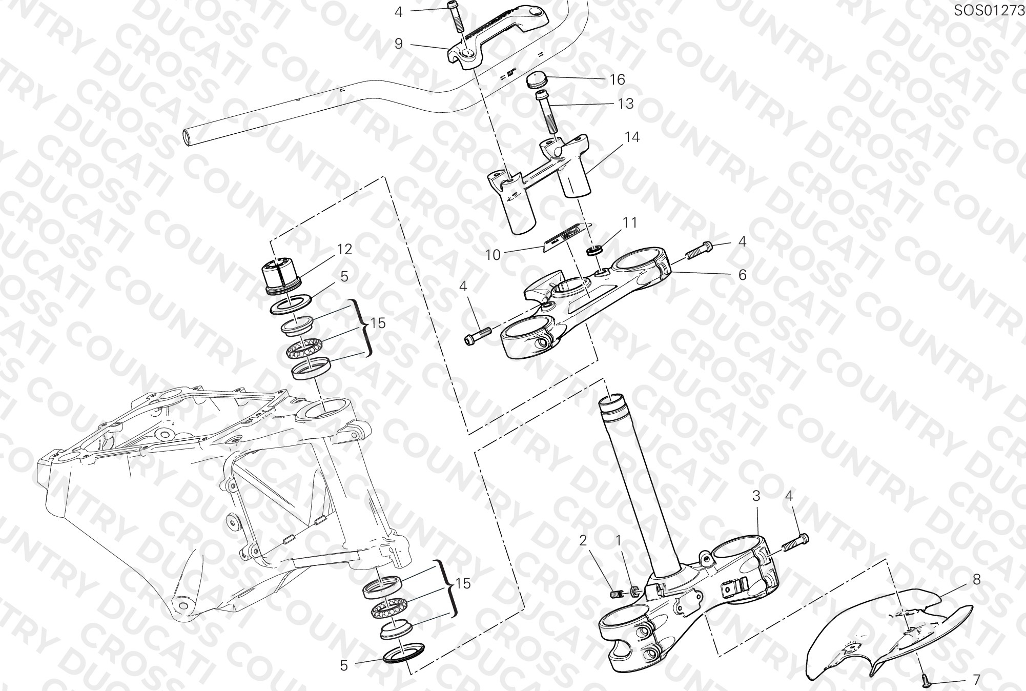 Steering Head Base Assembly