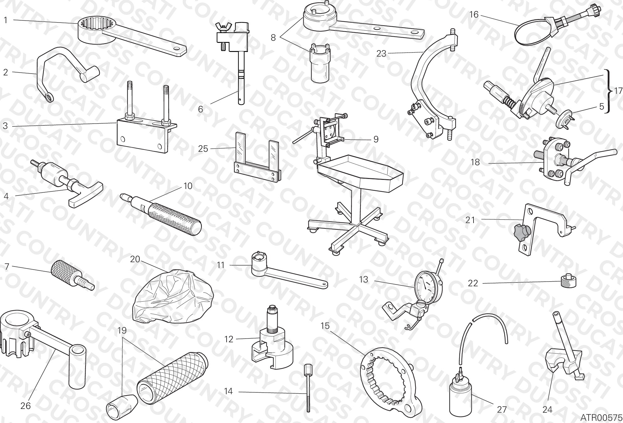 WORKSHOP SERVICE TOOLS, ENGINE