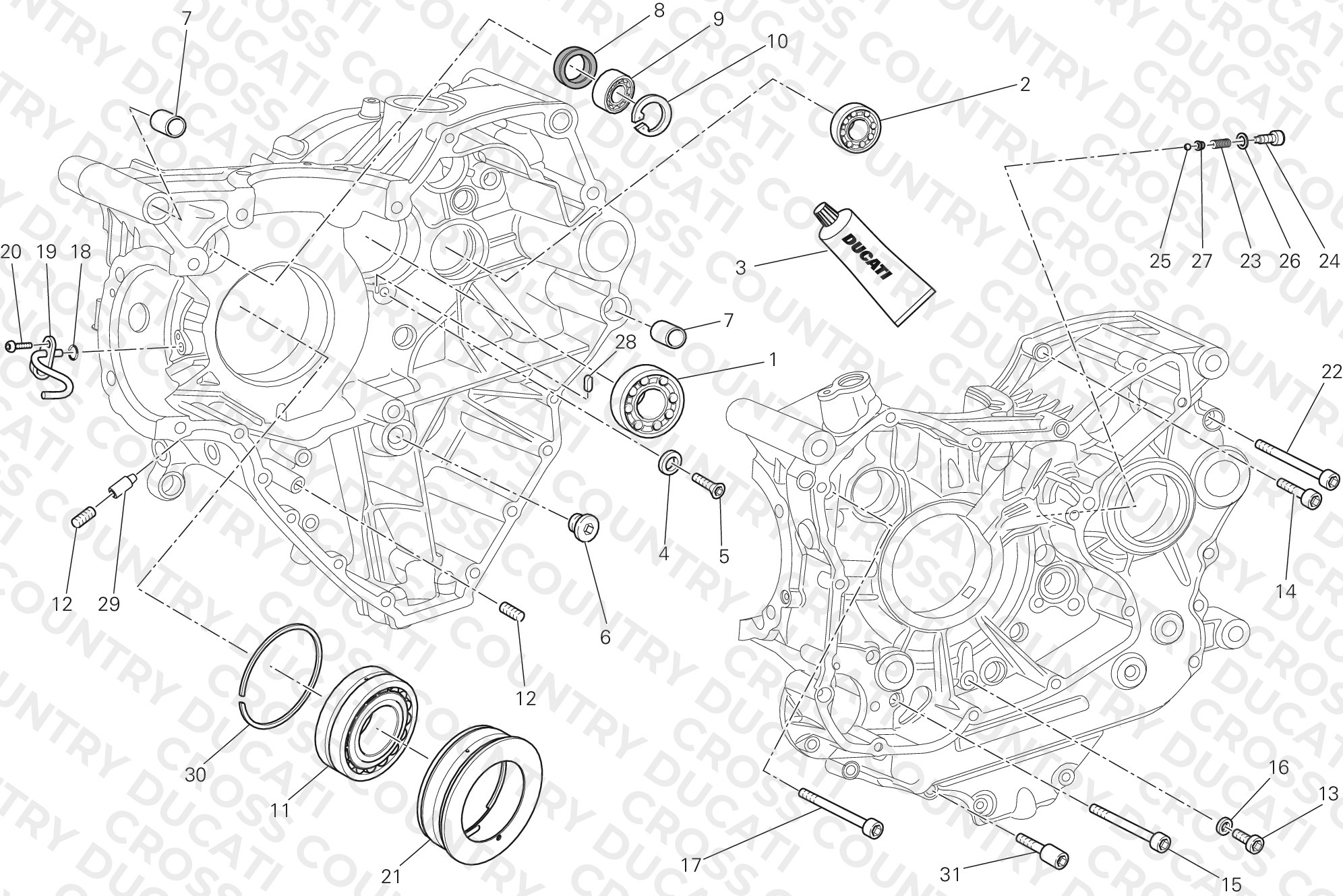 Half-Crankcases Pair