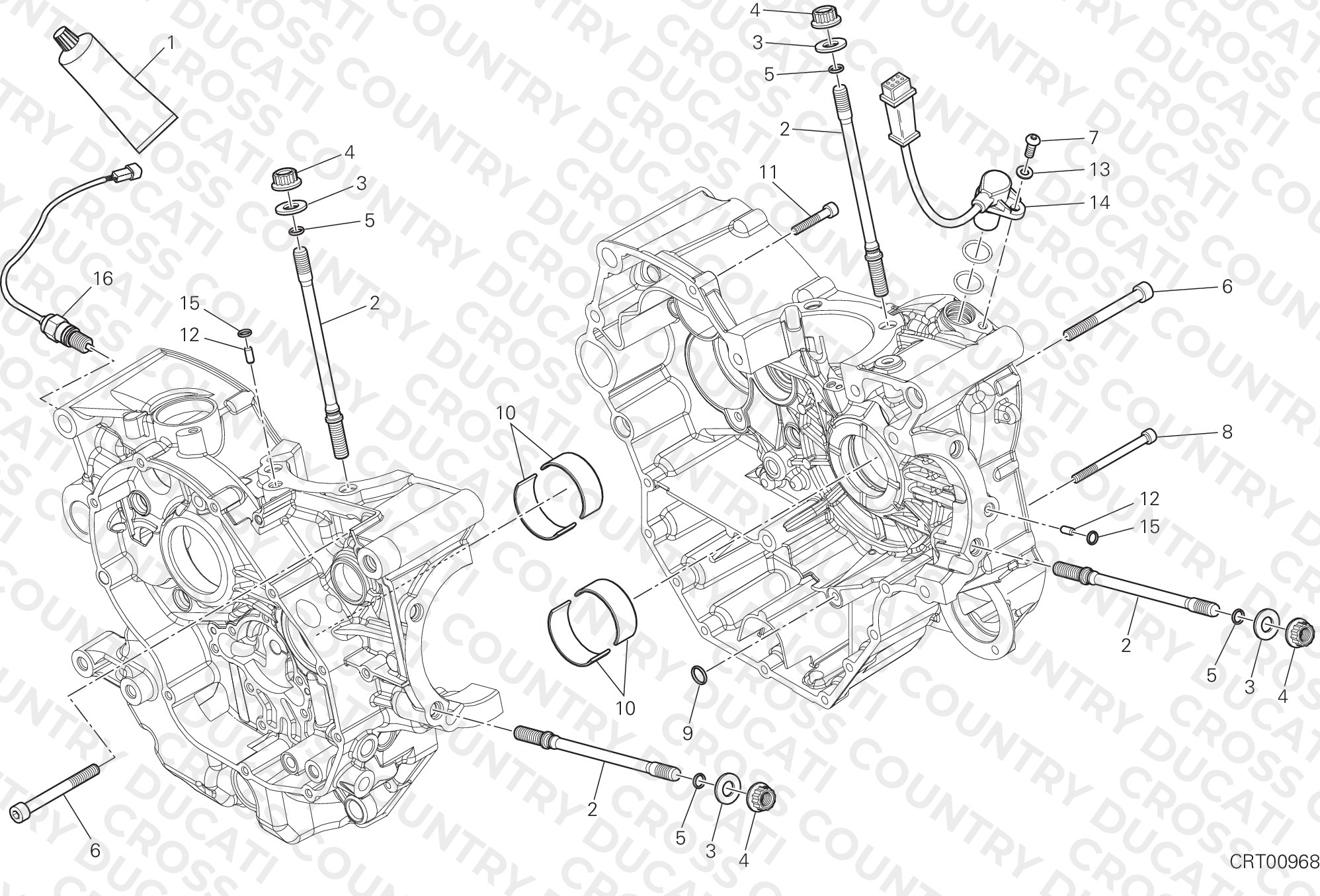 Half-Crankcases Pair