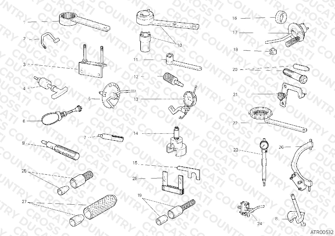 Workshop Service Tools, Engine