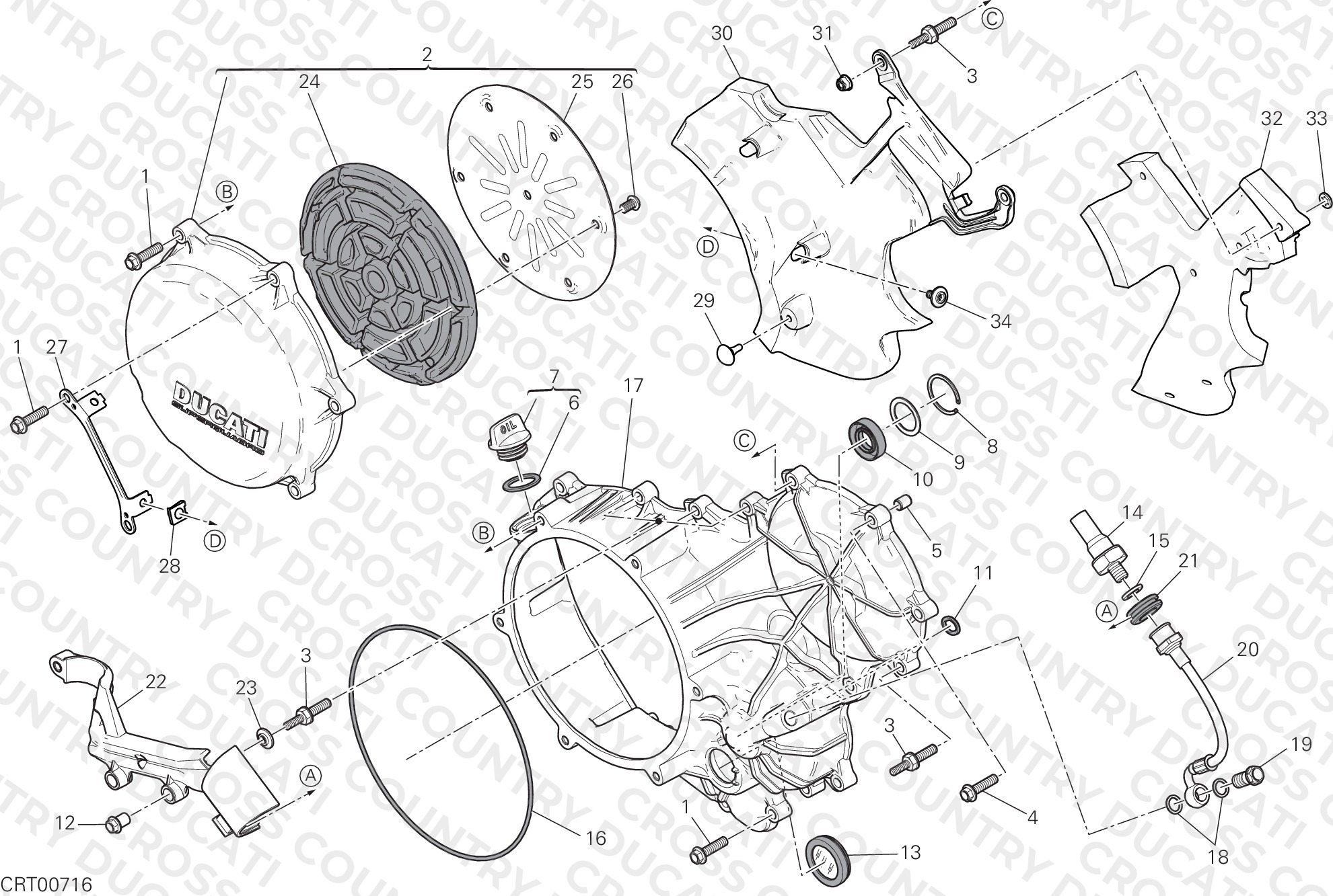Clutch - Side Crankcase Cover
