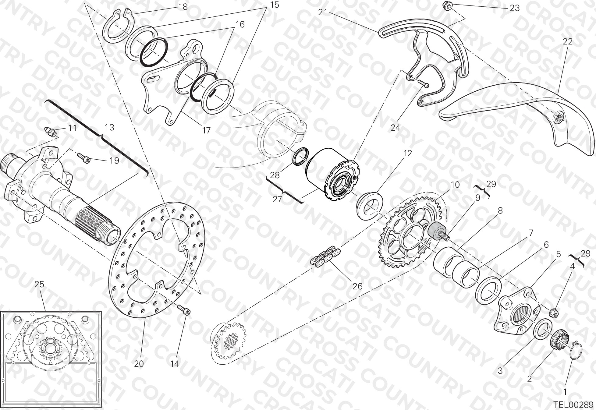 Hub, Rear Wheel