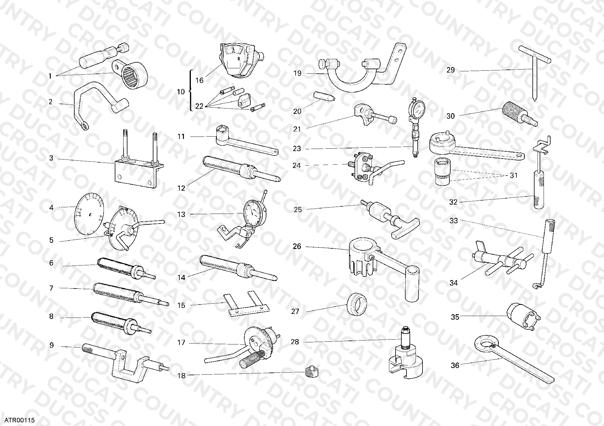 Workshop Service Tools, Engine