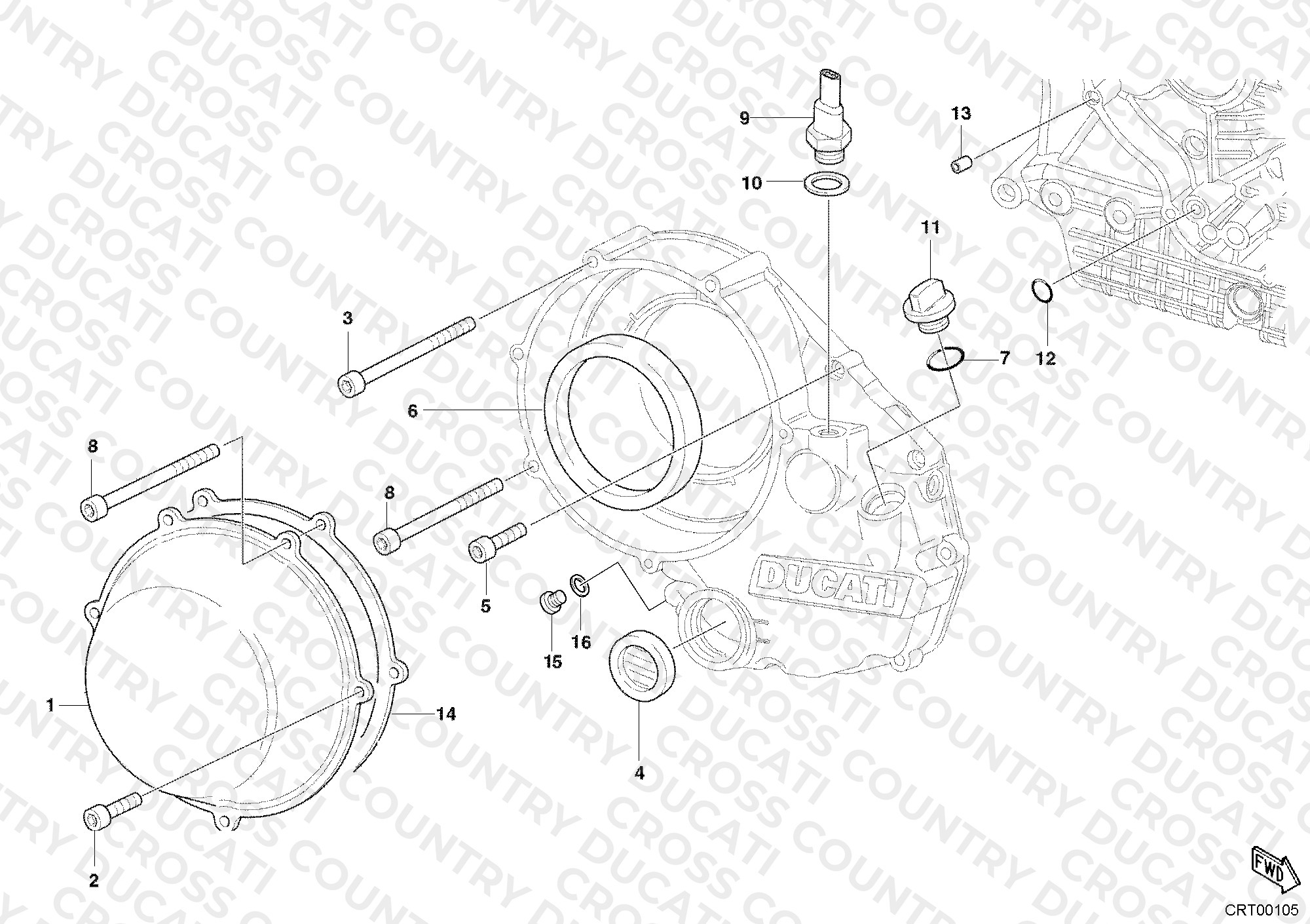 Clutch Cover, Outer