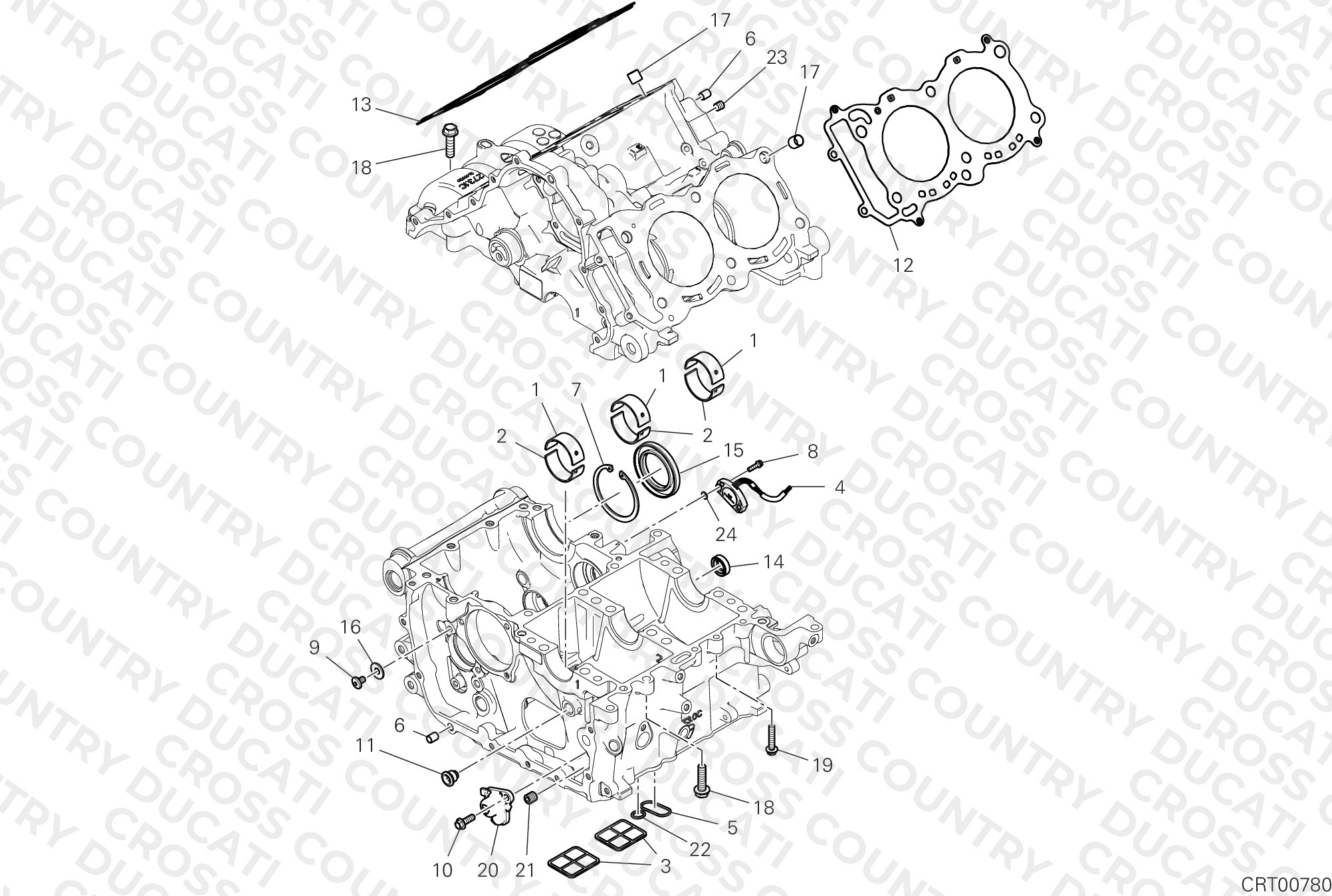 Half-Crankcases Pair