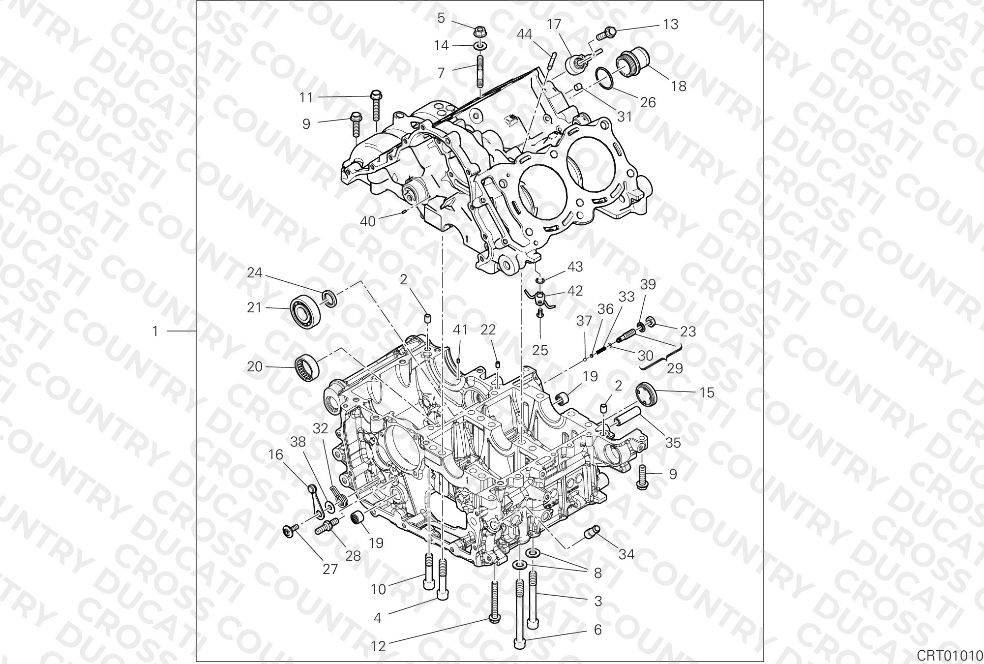 Half-Crankcases Pair