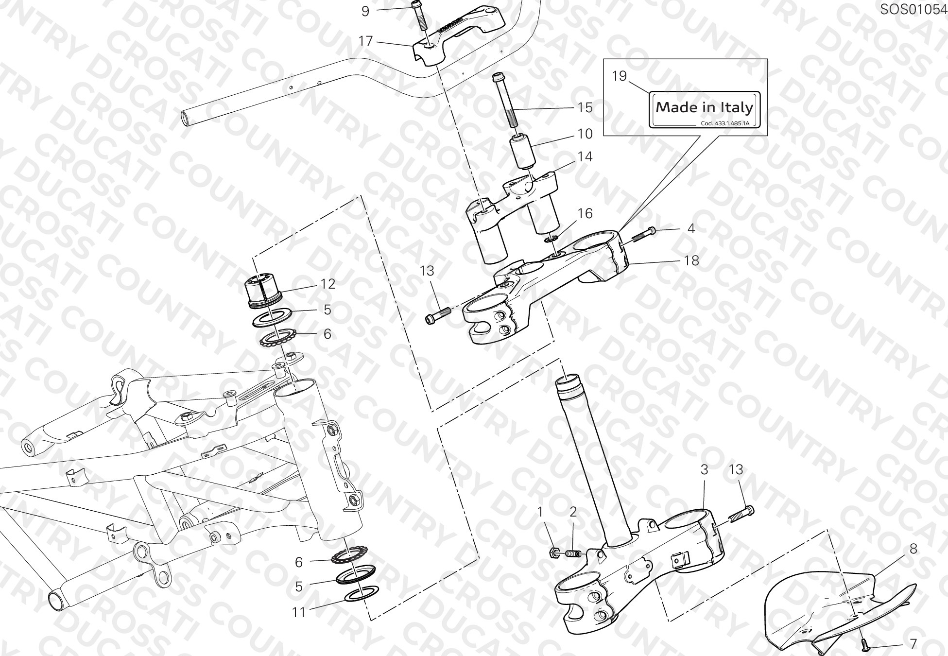 Steering Head Base Assembly