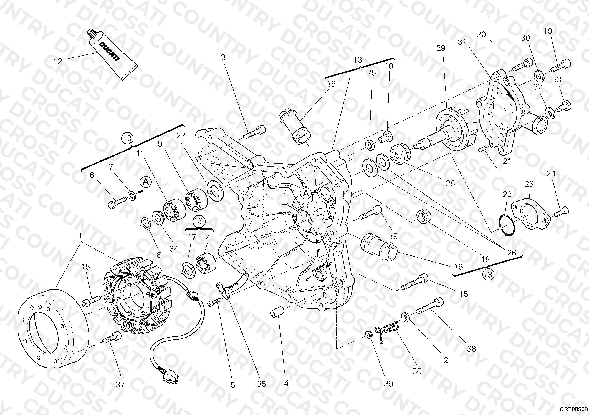 Generator Cover - Water Pump