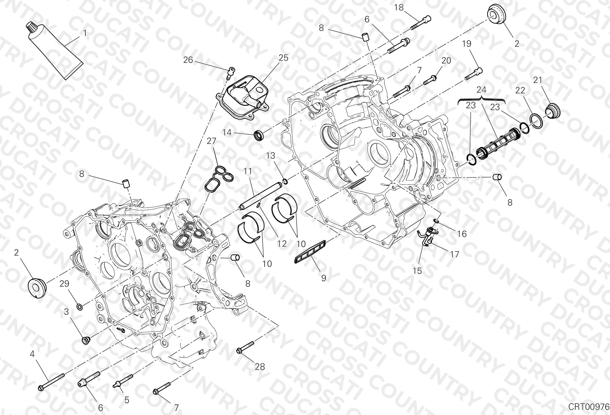 Half-Crankcases Pair