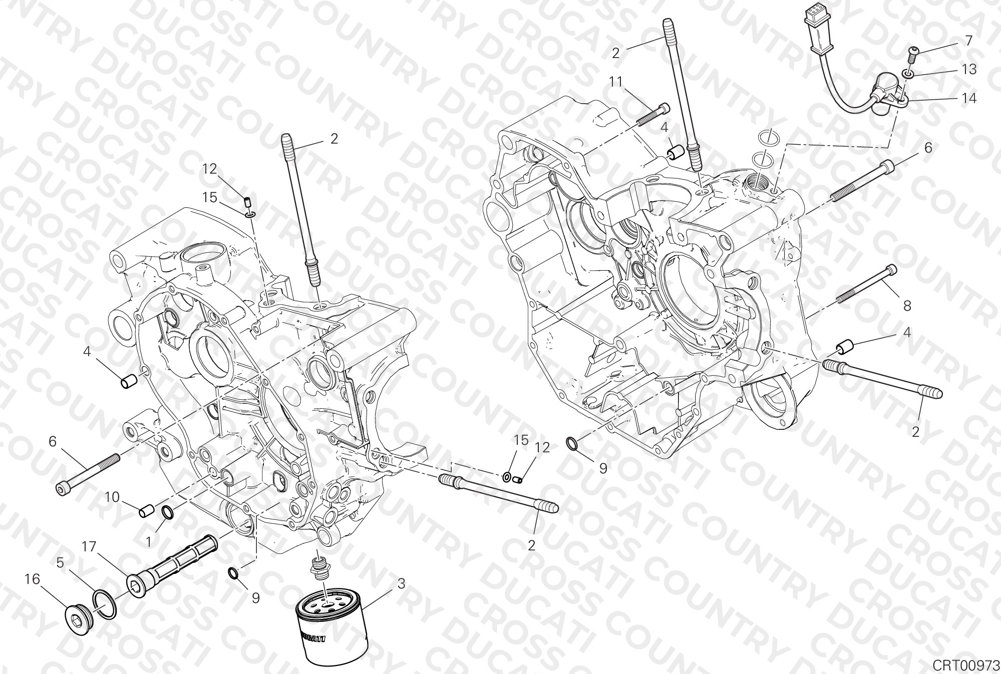 Half-Crankcases Pair