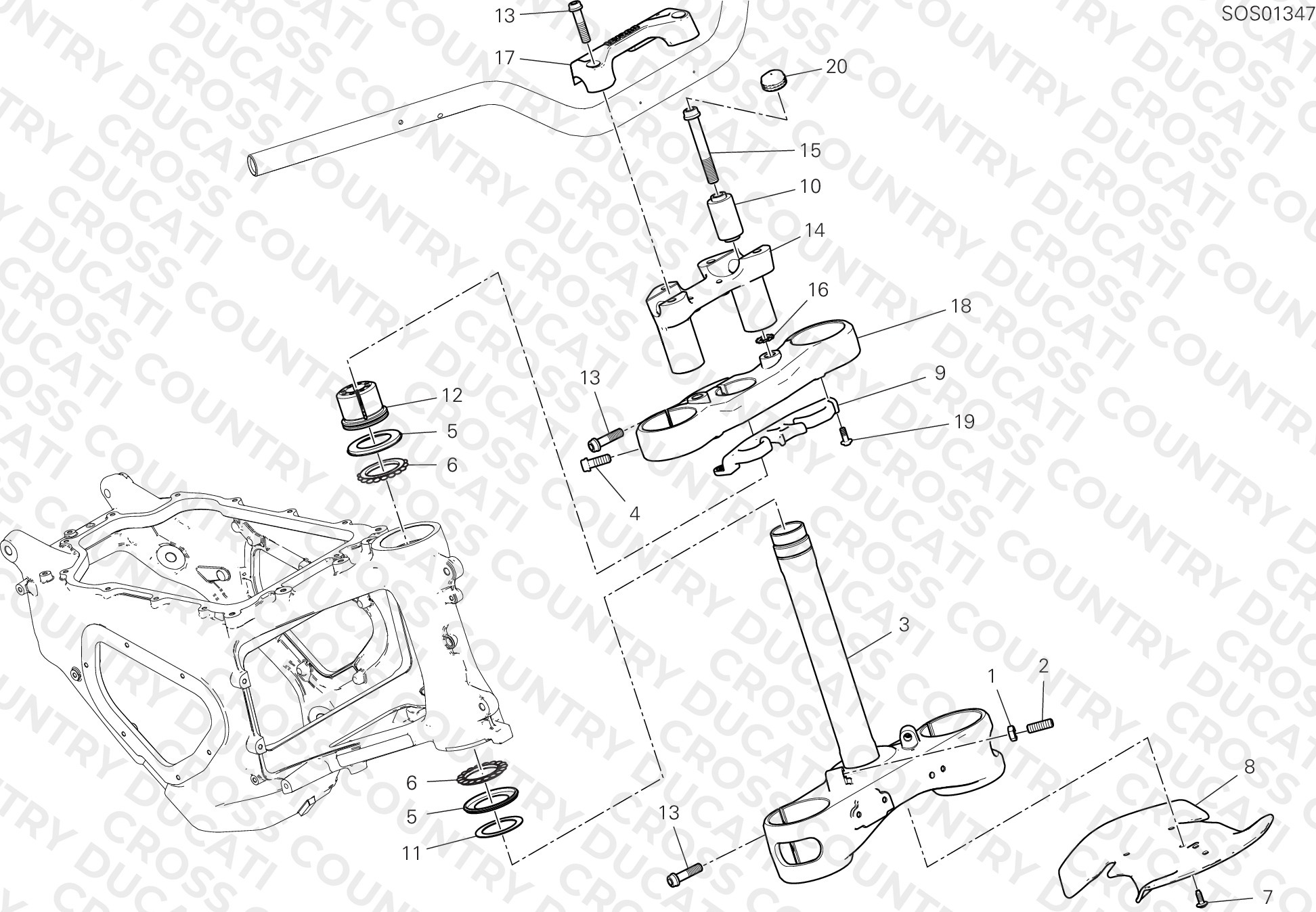 Steering Head Base Assembly