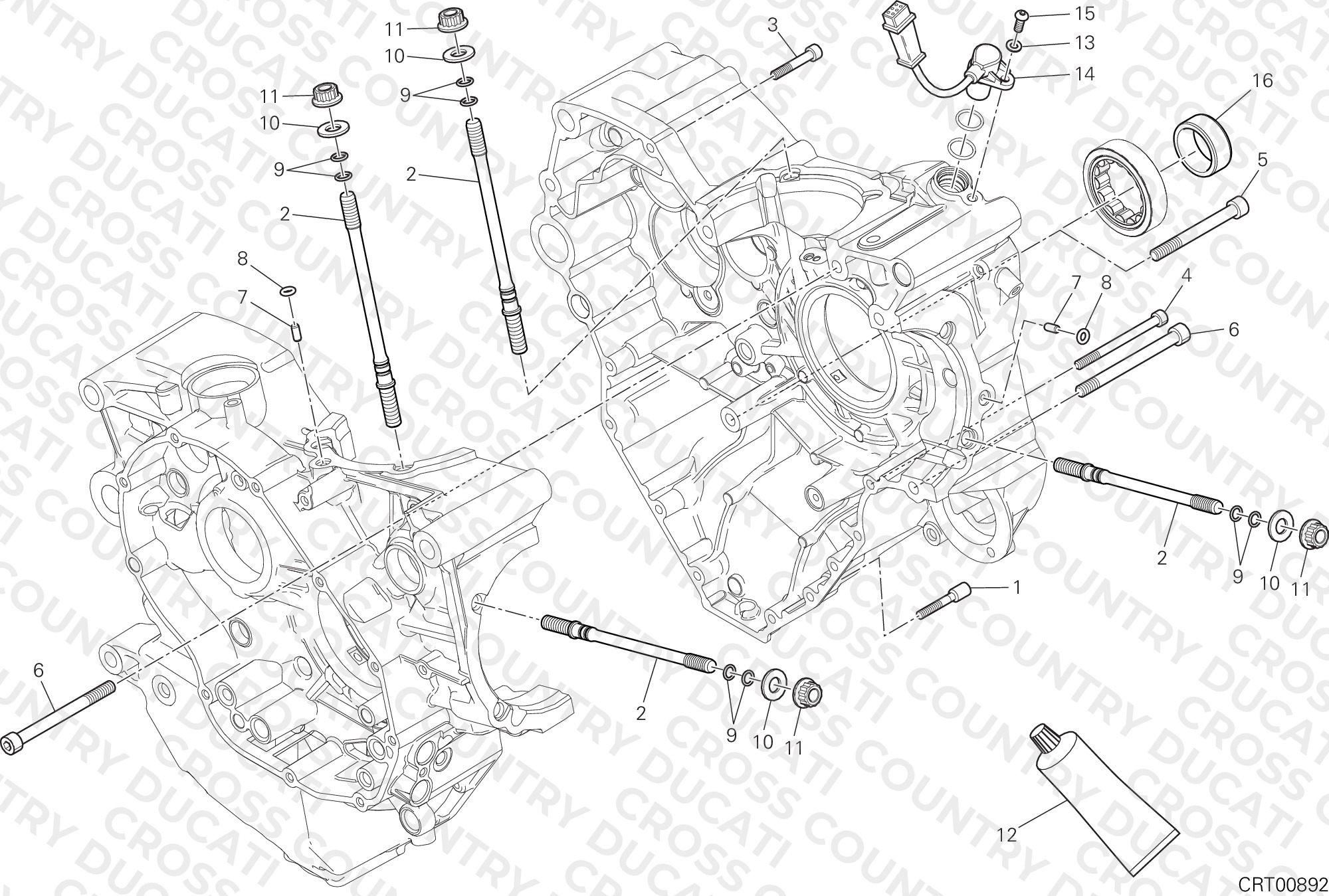 Half-Crankcases Pair