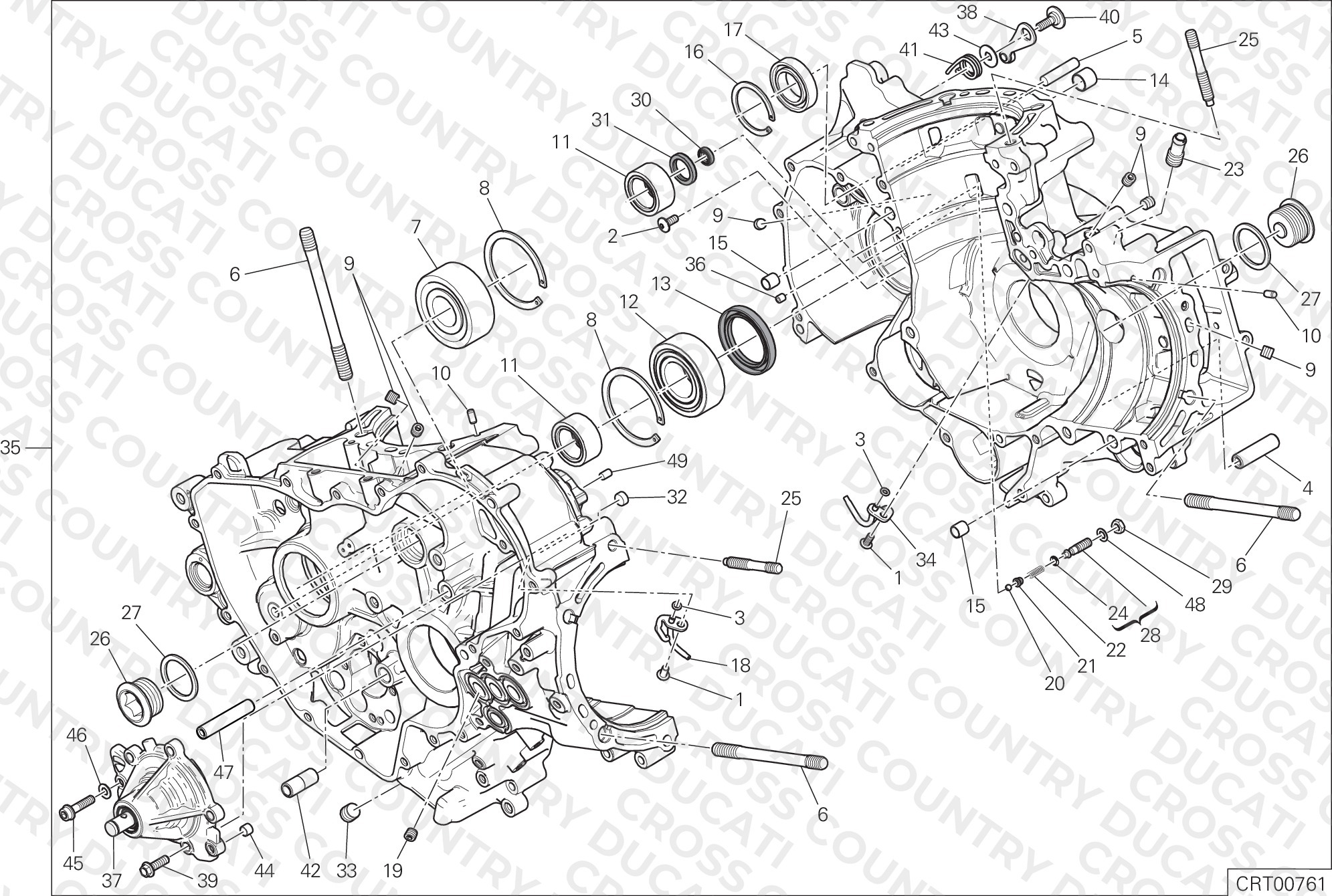 Half-Crankcases Pair