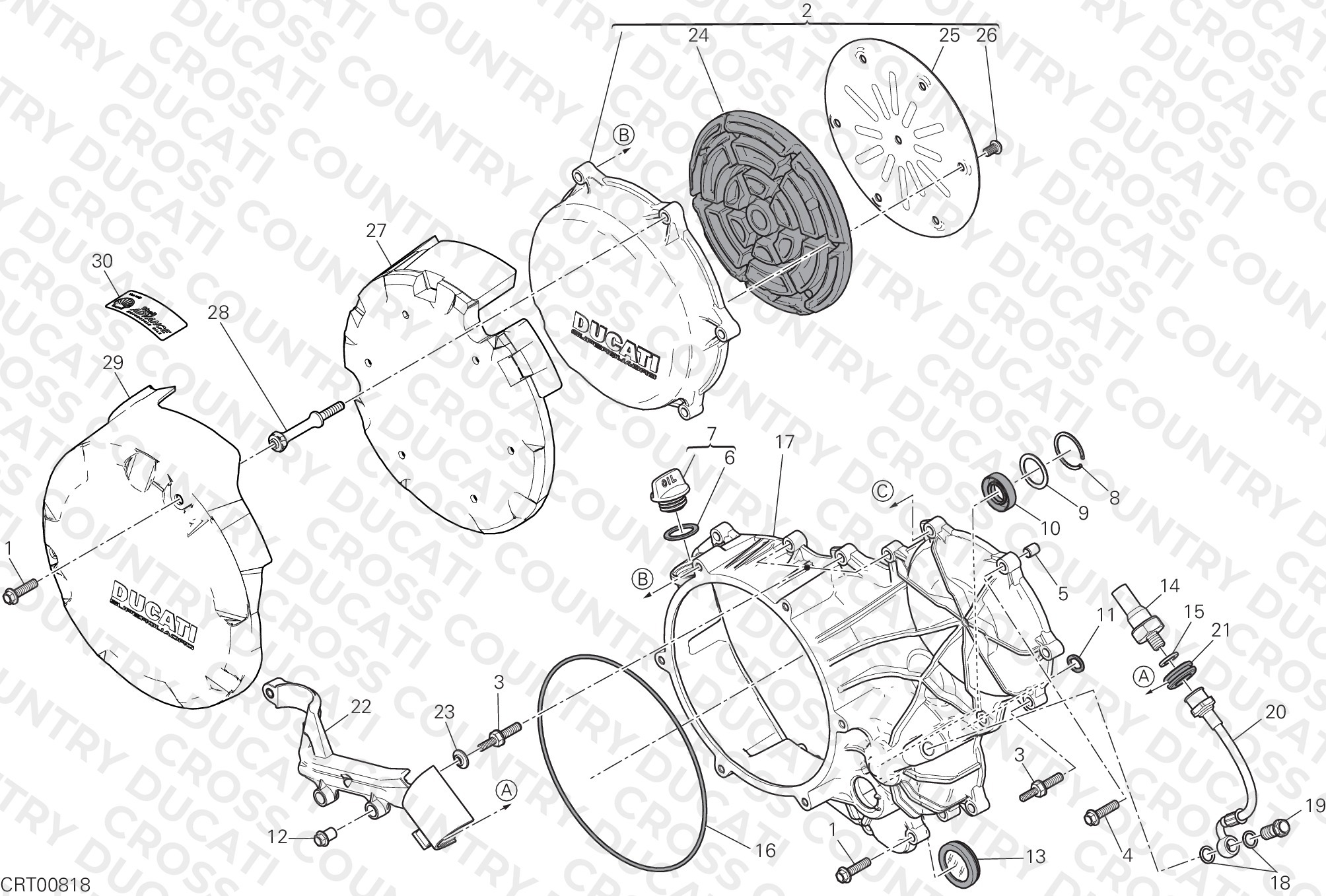 Clutch - Side Crankcase Cover