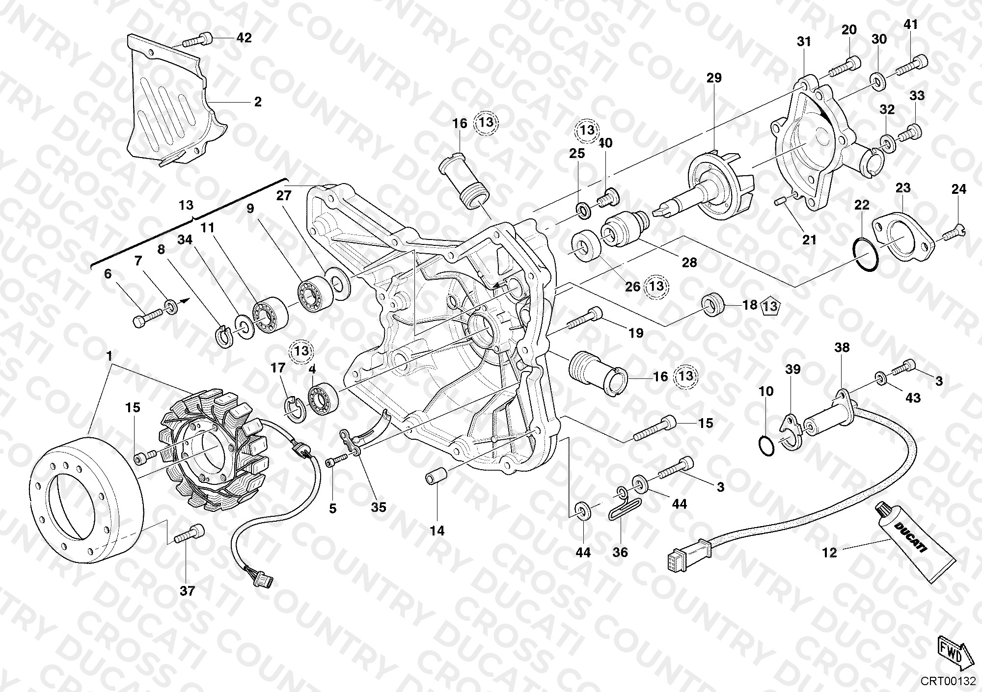 Generator Cover - Water Pump