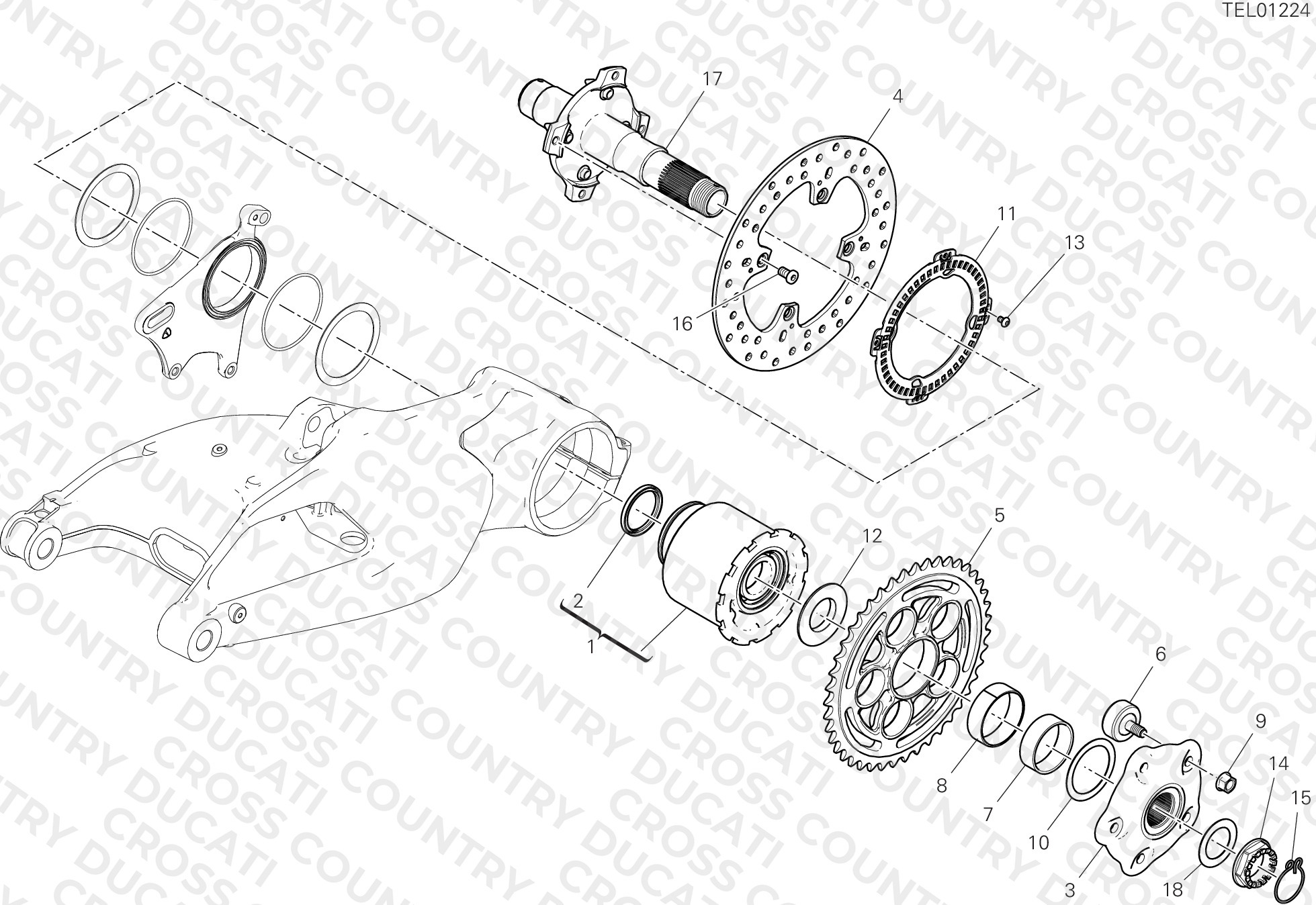 Rear Wheel Spindle