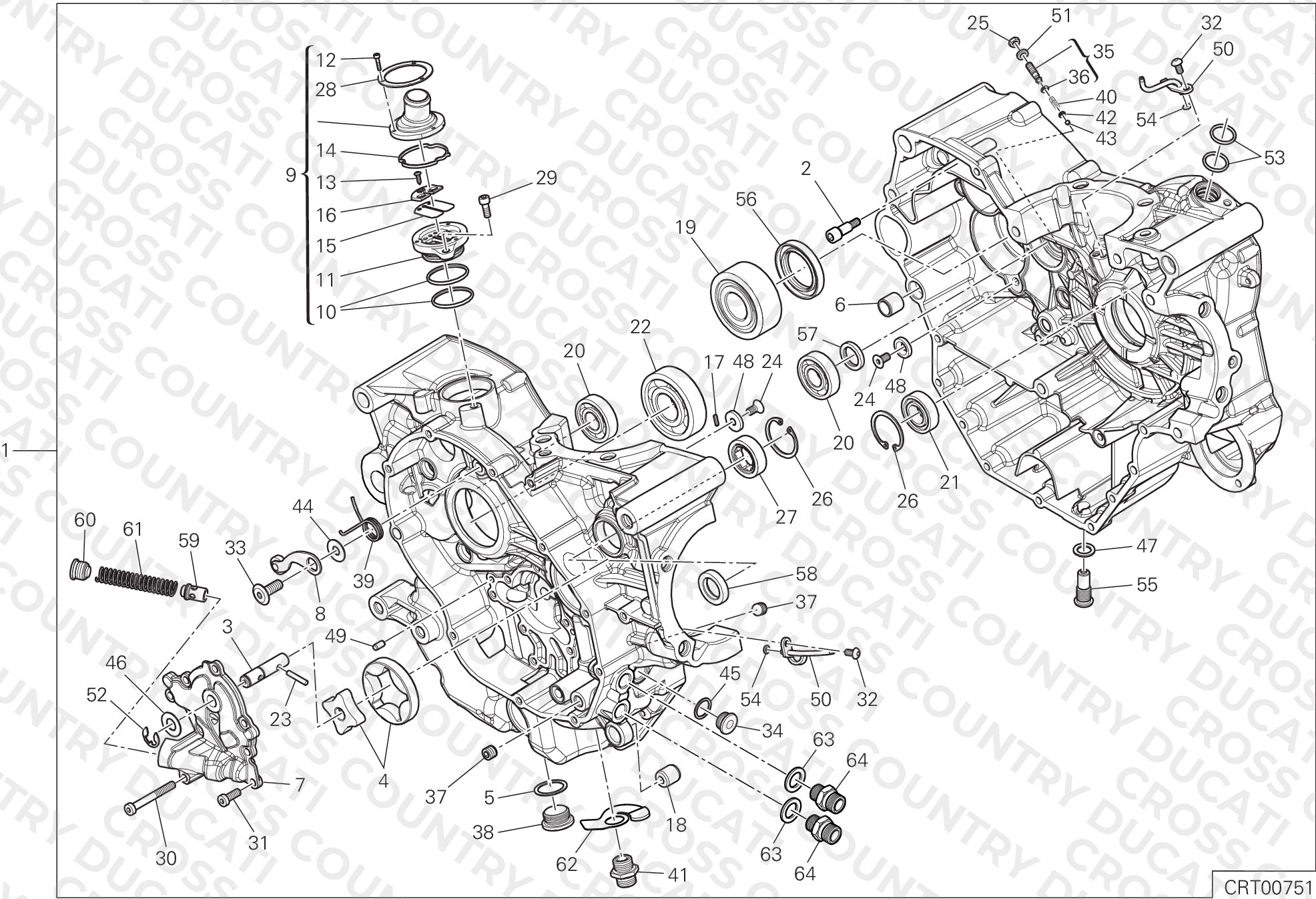 Half-Crankcases Pair