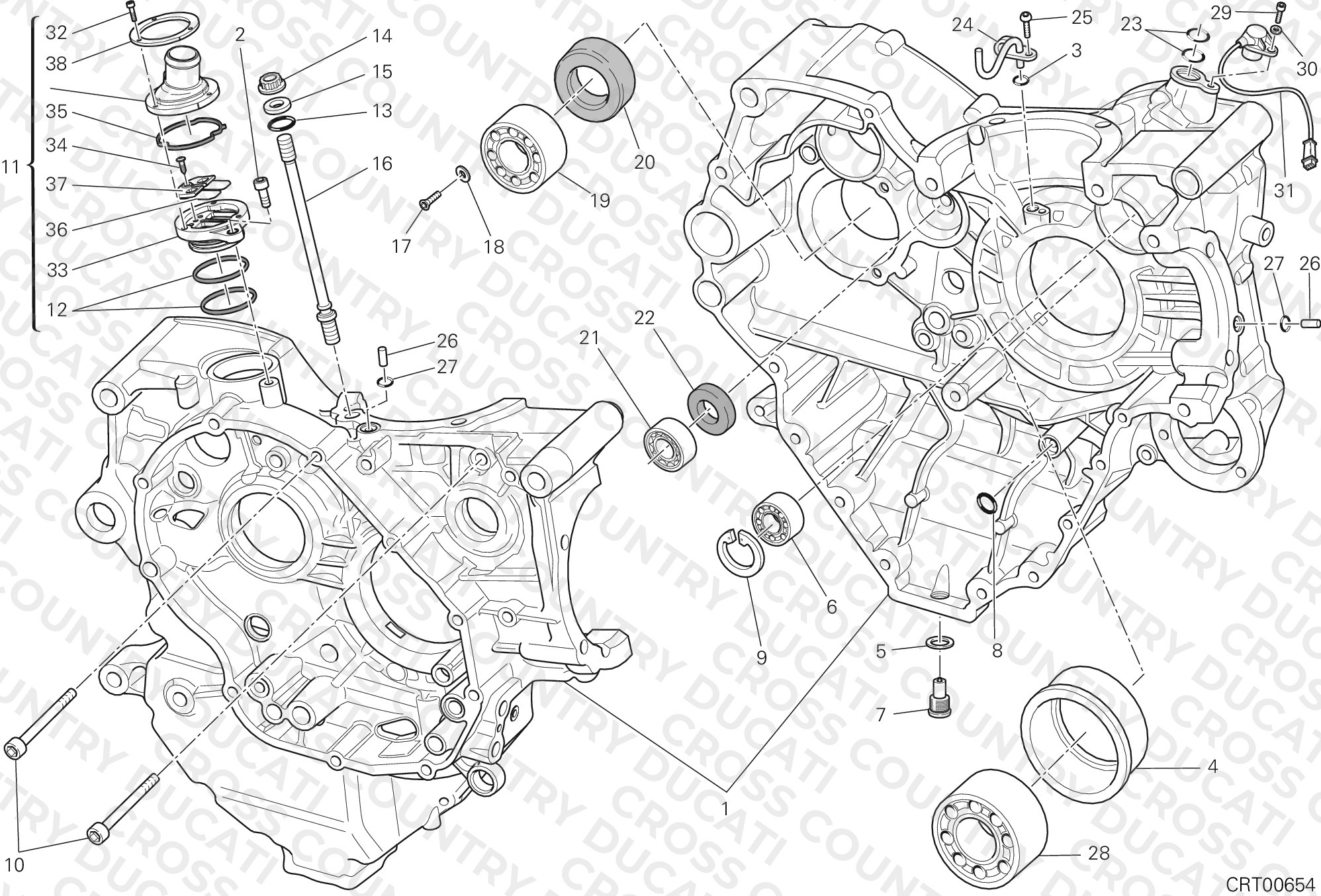 Half-Crankcases Pair