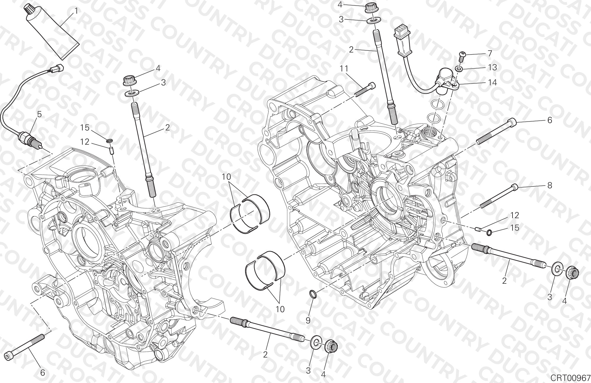 Half-Crankcases Pair