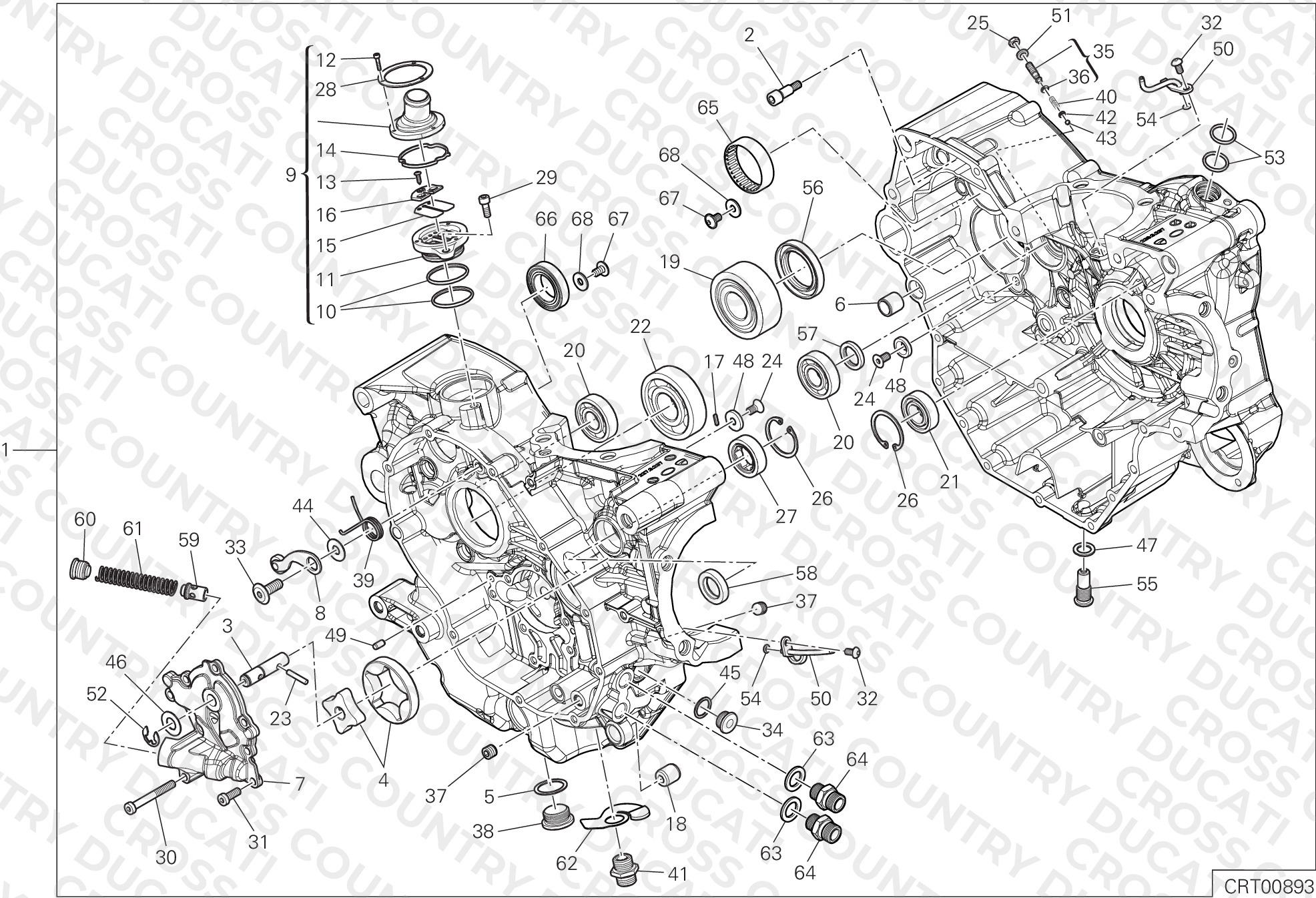 Half-Crankcases Pair