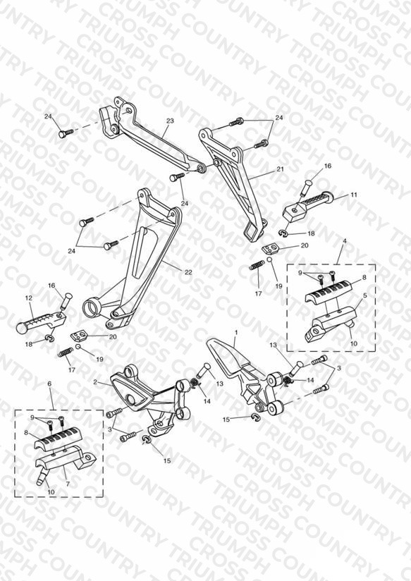 Footrests & Mountings