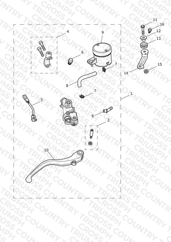 Front Brake Master Cylinder & Hoses