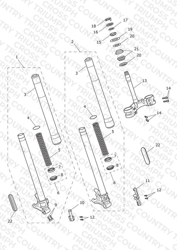 Front Forks & Lower Yoke