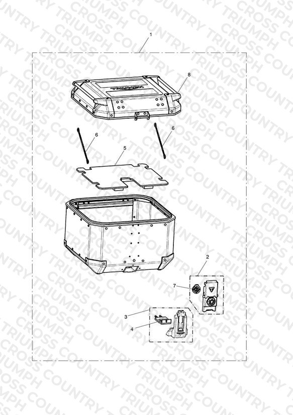 Top Box, Aluminium, Silver