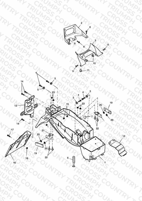 Rear Mudguard & Battery Box