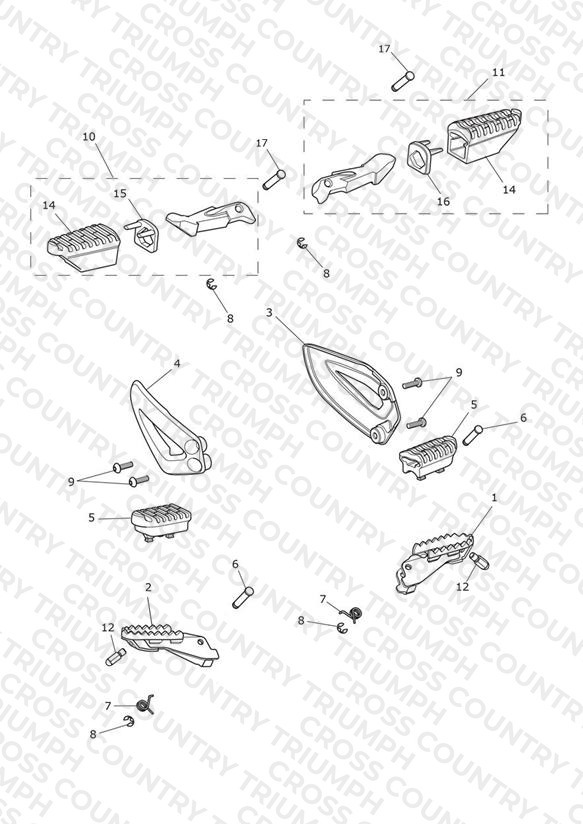 Footrests & Mountings