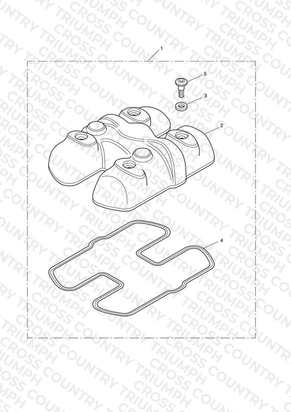 Cam Cover Kit, Chrome