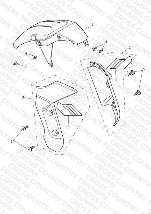 Front Mudguard - Triple Tribute Only
