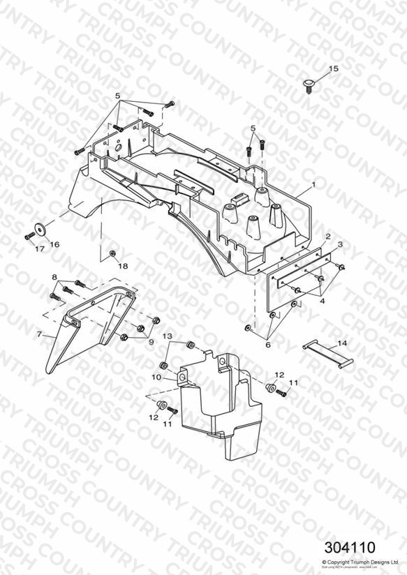 Rear Mudguard & Battery Box