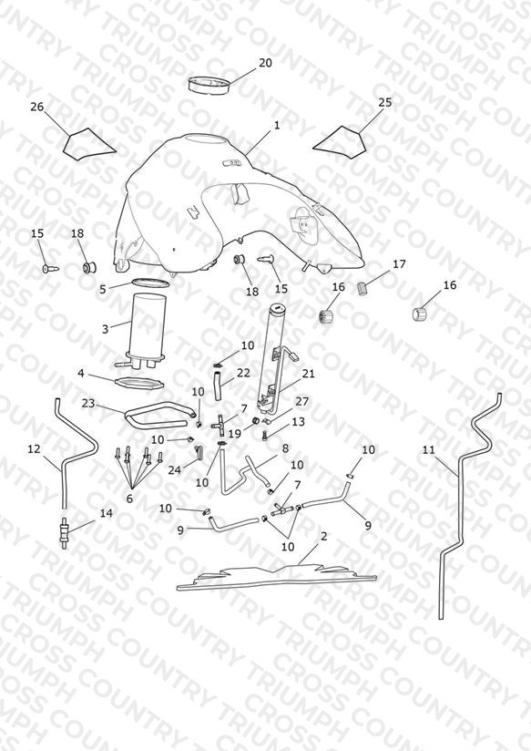 Fuel Tank, Fuel Pump & Fittings
