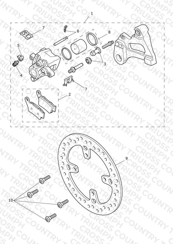 Rear Brake Caliper & Discs