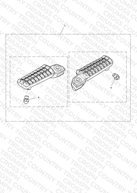 Front Footrest, Pair