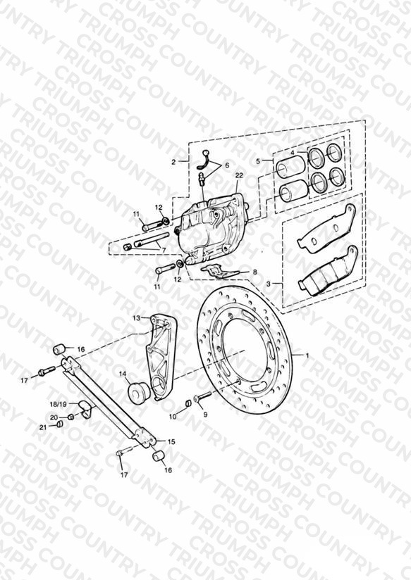 Rear Brake Disc and Caliper