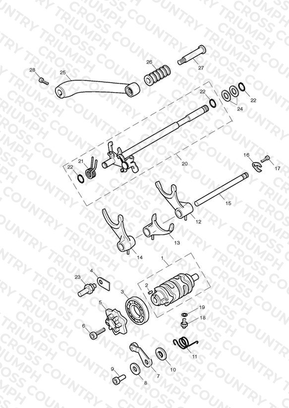 Gear Selectors & Pedal