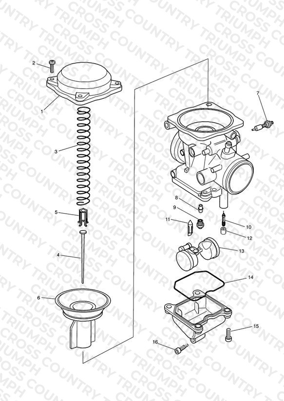 Carburettor Parts Carburettor assembly T1240660