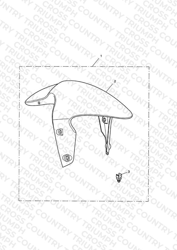Front Mudguard Kit, Carbon Fibre