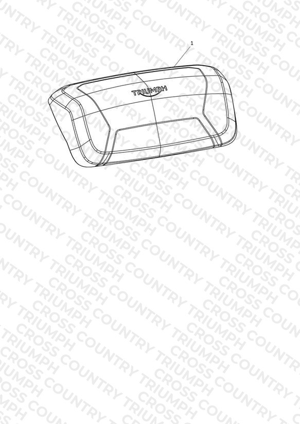 Backrest Pad, Top Box, Kit