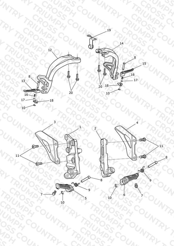Footrests & Mountings