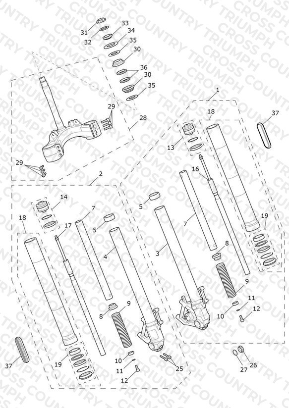 Front Forks & Lower Yoke
